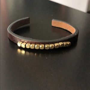 Fossil leather cuff bracelet